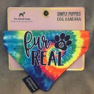Simply Southern "Simply puppies"‎ Dog Bandana (FUR REAL) Size Small "NWT"